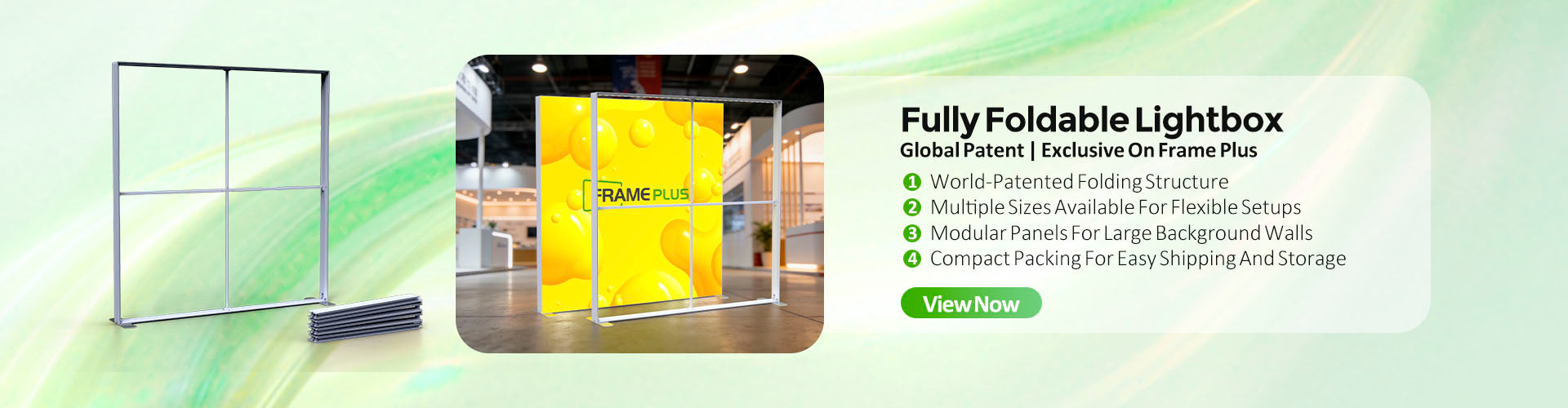 Frame Plus Global Patent – Fully Foldable Lightbox, Aluminum Frame, Segmented Design, Foldable and Portable