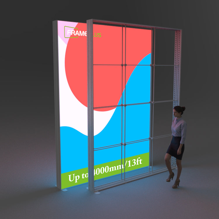 3x4m/10ft Lightbox Display|Giant Lightbox US|TradeShow – FramePlus ...