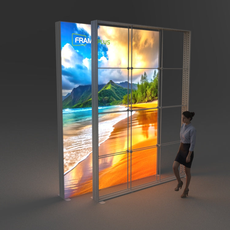 3x4m/10ft Lightbox Display|Giant Lightbox US|TradeShow – FramePlus ...