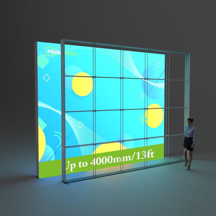5x4m/16.4ft Lightbox Display|Giant Lightbox US|TradeShow – FramePlus ...