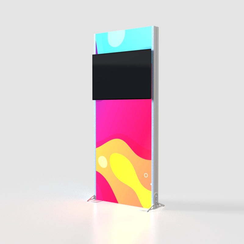 Light Box Column Lightbox Backdrop with TV Holder|Lightbox Exhibition Solution ...