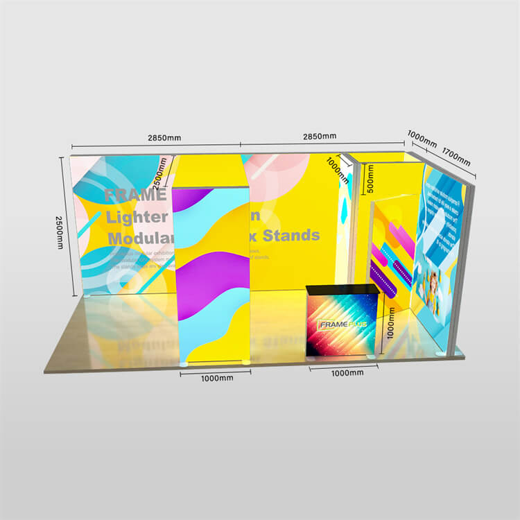 Dimension call-out: 3×6 ft corner-arch layout