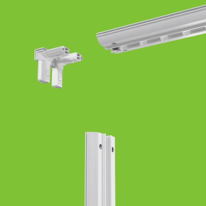 frame plus modular trade show light box, easy installation, smooth molding