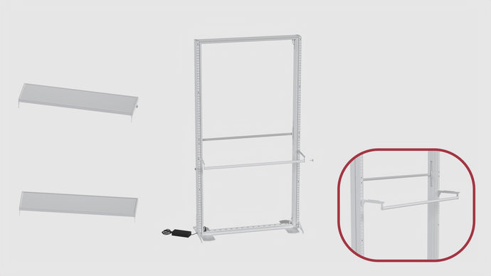 The FramePlus AA column shelf attaches directly to your AA Column display, providing a sturdy platform for showcasing products or literature at trade shows and retail displays.